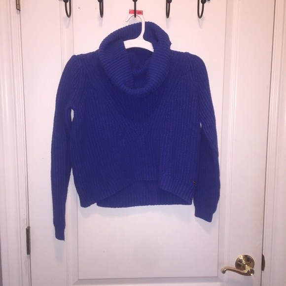 Guess Blue Turtleneck Sweater - Picture 1 of 3
